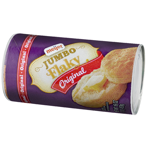 slide 1 of 1, Meijer Flaky Homestyle Jumbo Biscuits, 16 oz