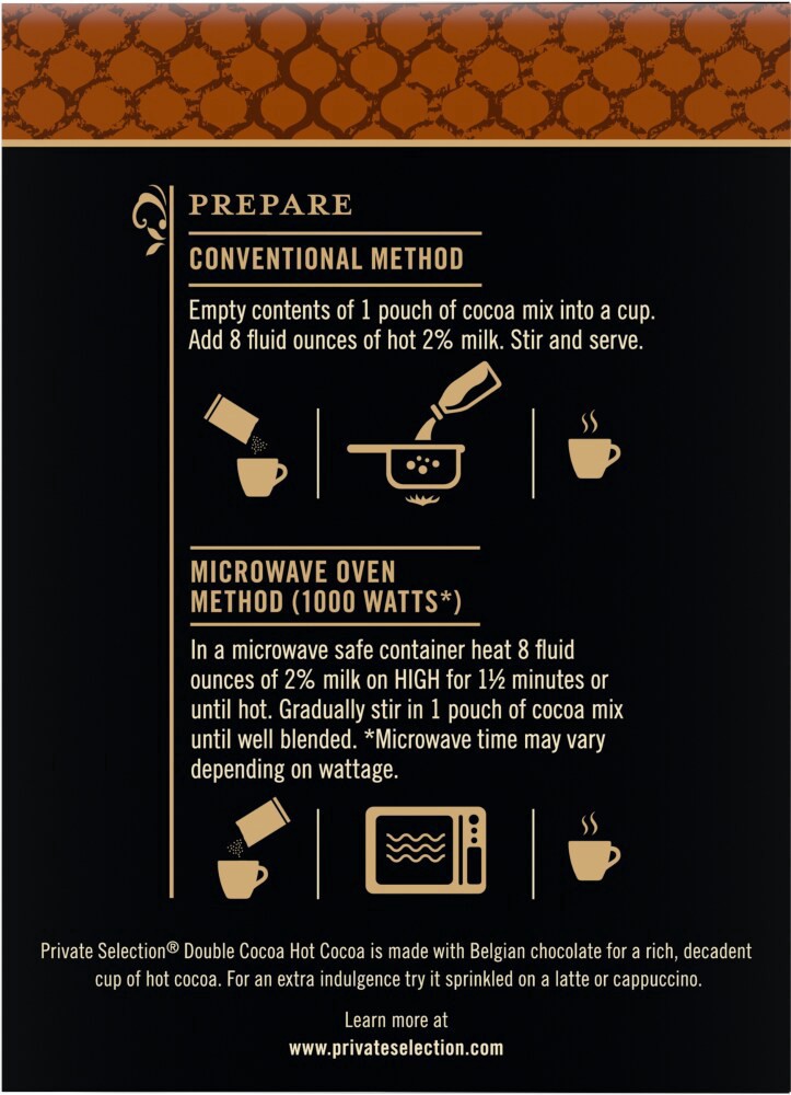 slide 5 of 5, Private Selection Double Cocoa Hot Cocoa, 8 ct / 7.9 oz