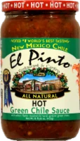 El Pinto Salsa All Natural Hot Green Chile Jar - 16 oz