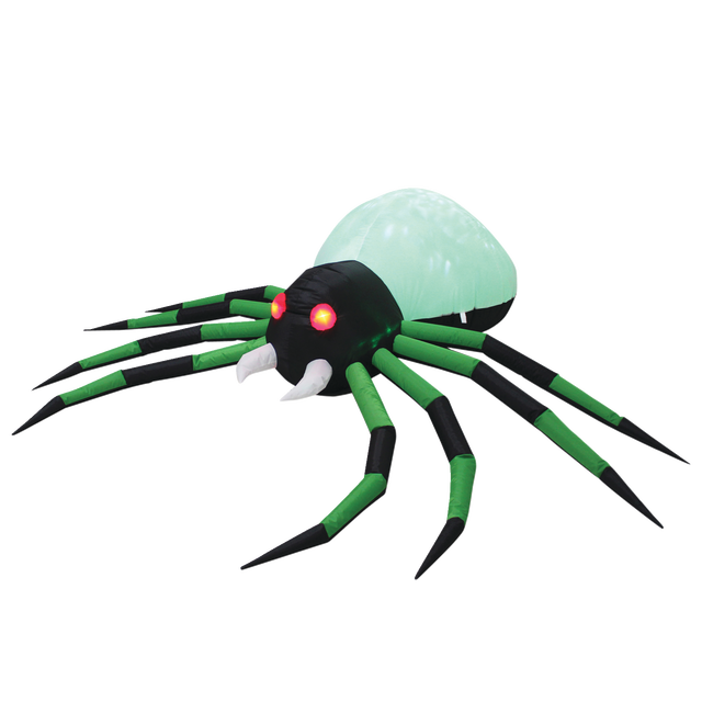 slide 1 of 1, CREATIVE HOME 8Ft Inflatable Spider, 1 ct