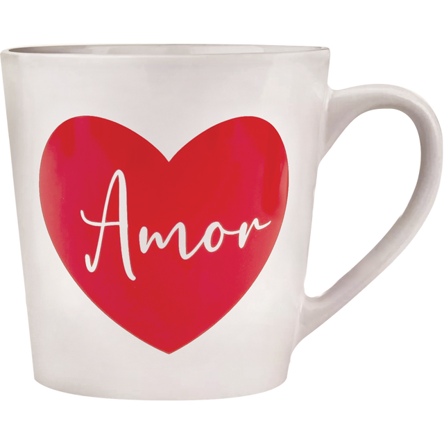 slide 1 of 1, CREATIVE HOME 14Oz Mug With Heart Decal, 1 ct