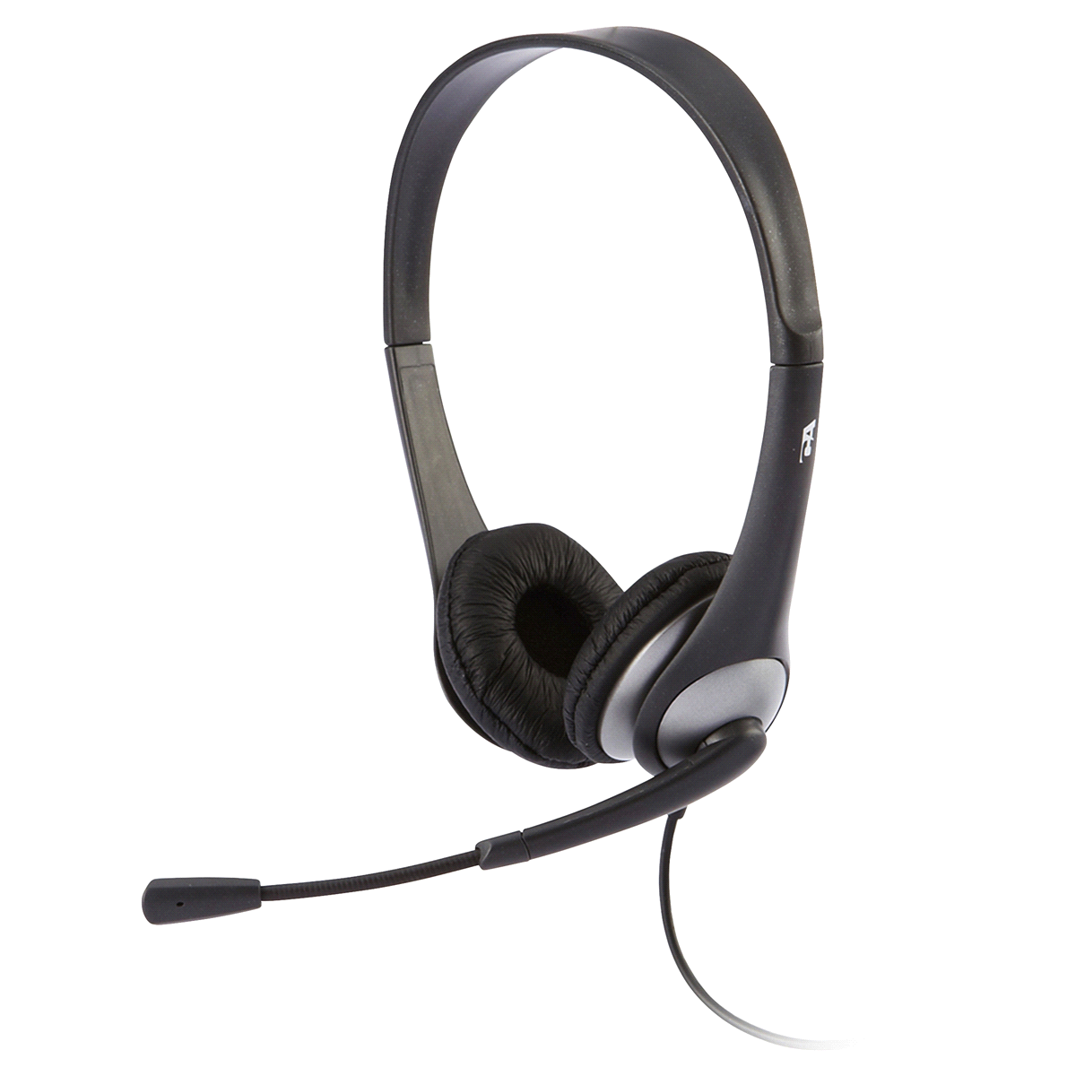 slide 1 of 1, Cyber Acoustics AC-204 Stereo Headset With Y-Adapter - Black, 1 ct