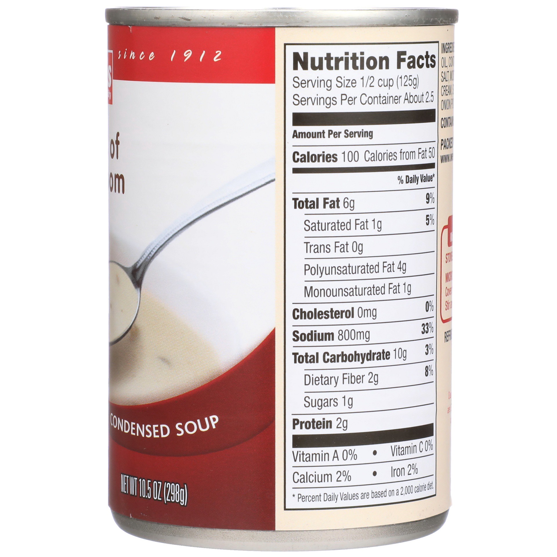 slide 4 of 6, Weis Quality Cream of Mushroom Condensed Soup, 10.5 oz