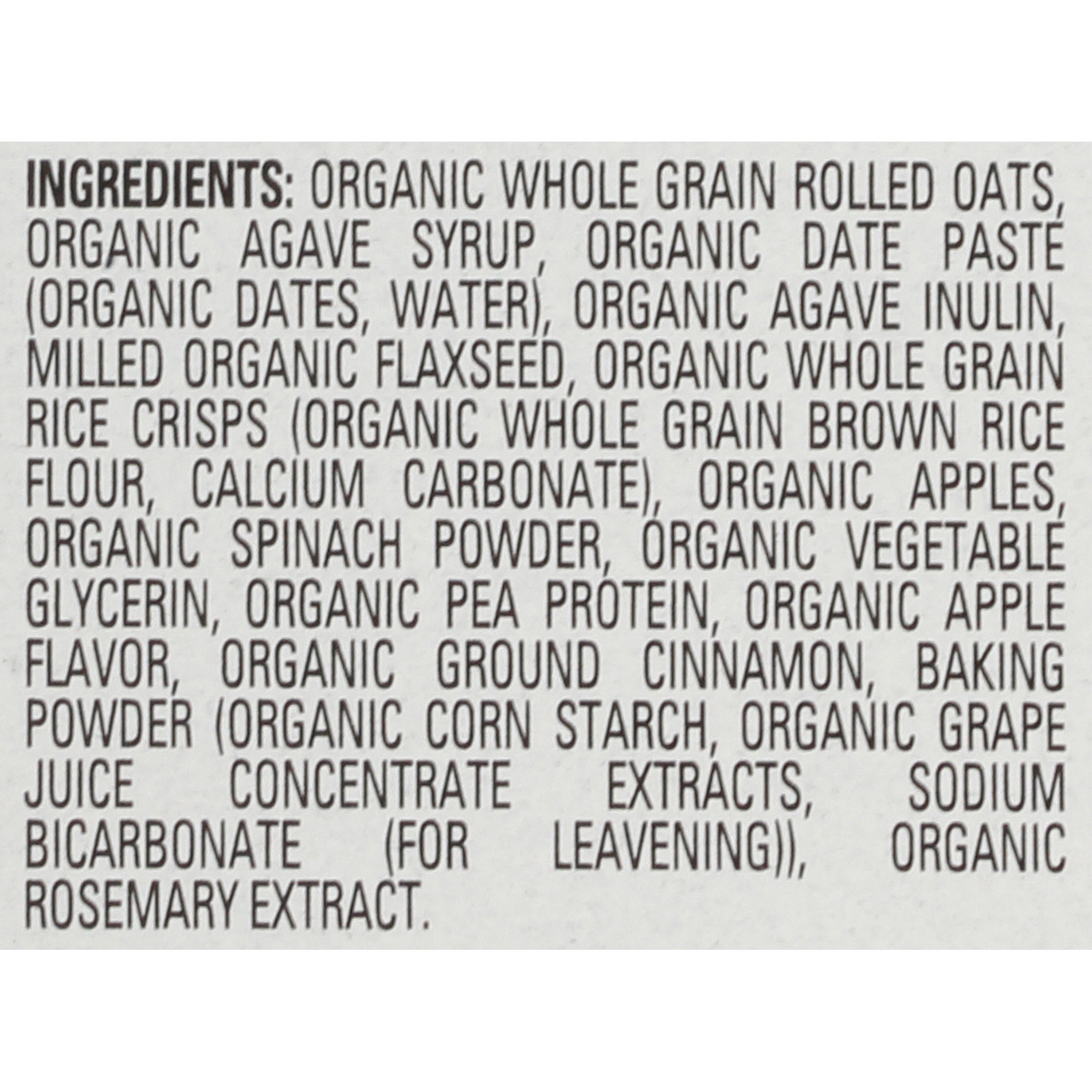 slide 7 of 8, Happy Tot Organics Fiber & Protein Gluten Free Oat Bar Organic Apples & Spinach 5-0.88 oz Bars UNIT, 4.4 oz