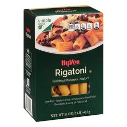 Hy-vee Enriched Macaroni Product, Rigatoni