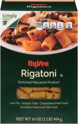 Hy-vee Enriched Macaroni Product, Rigatoni