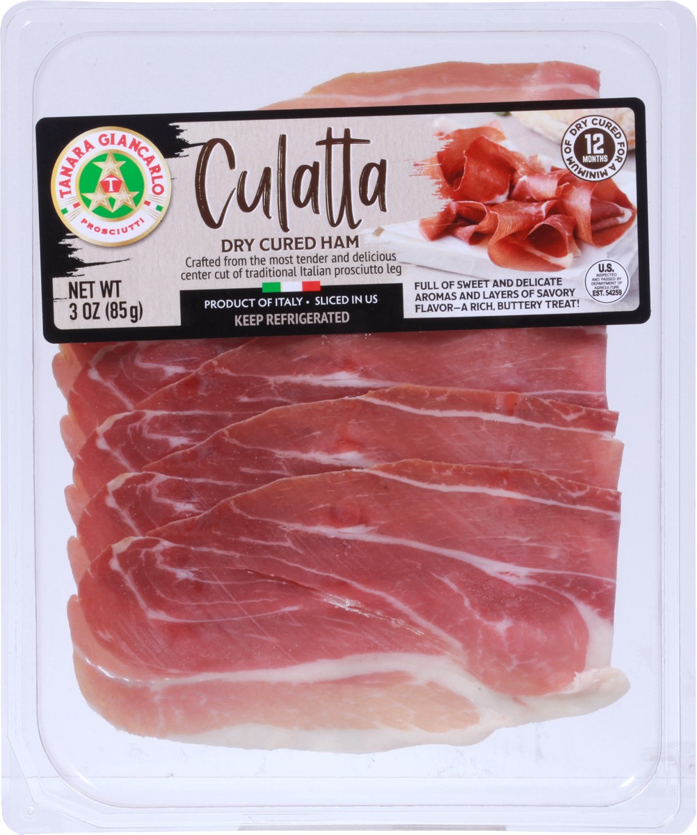 slide 9 of 11, Tanara Giancarlo Culatta Dry Cured Ham 3 oz, 3 oz