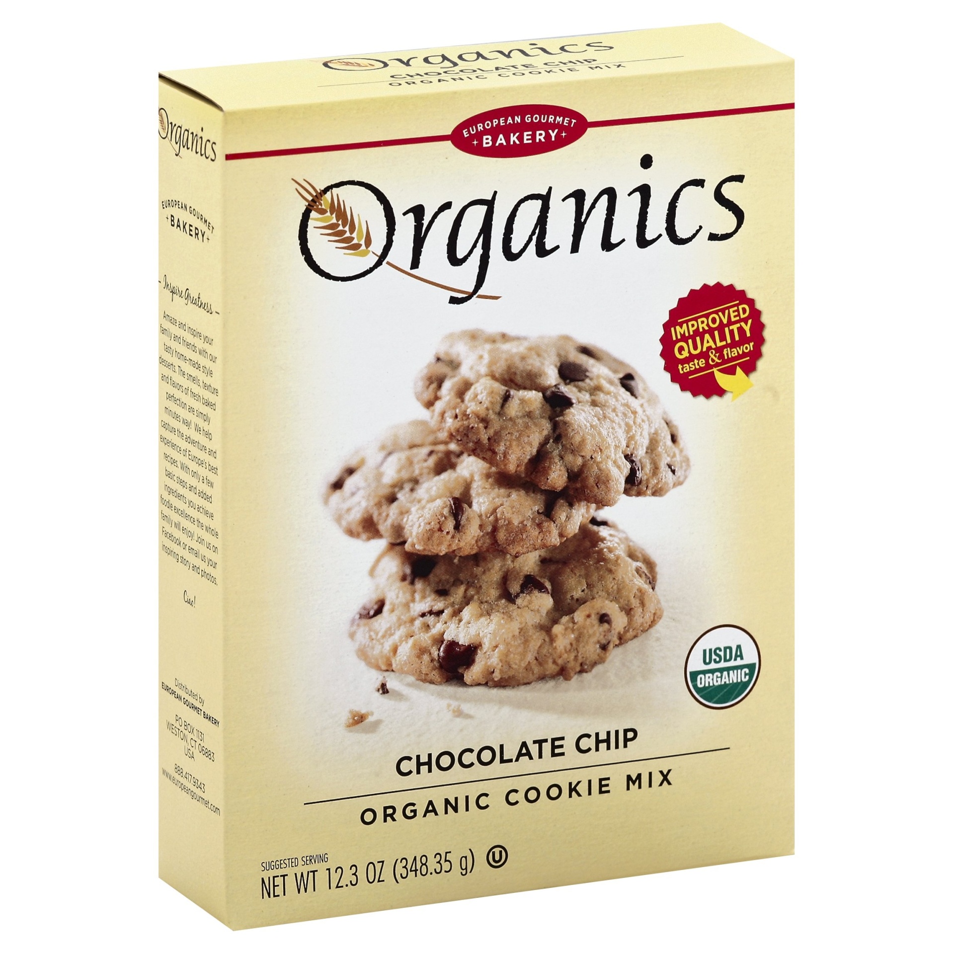 slide 1 of 4, European Gourmet Bakery Organic Chocolate Chip Cookie Mix, 12.3 oz