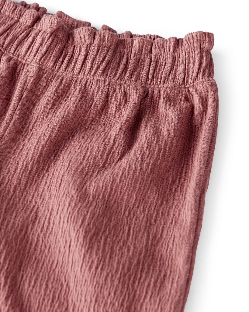 slide 2 of 5, Littleplanet Baby Girl 2-Piece Organic Cotton Crinkled Knit Set Mojave Red 9M, 2 pc