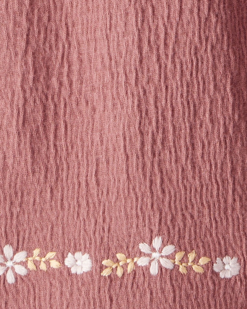 slide 5 of 5, Littleplanet Baby Girl 2-Piece Organic Cotton Crinkled Knit Set Mojave Red 9M, 2 pc