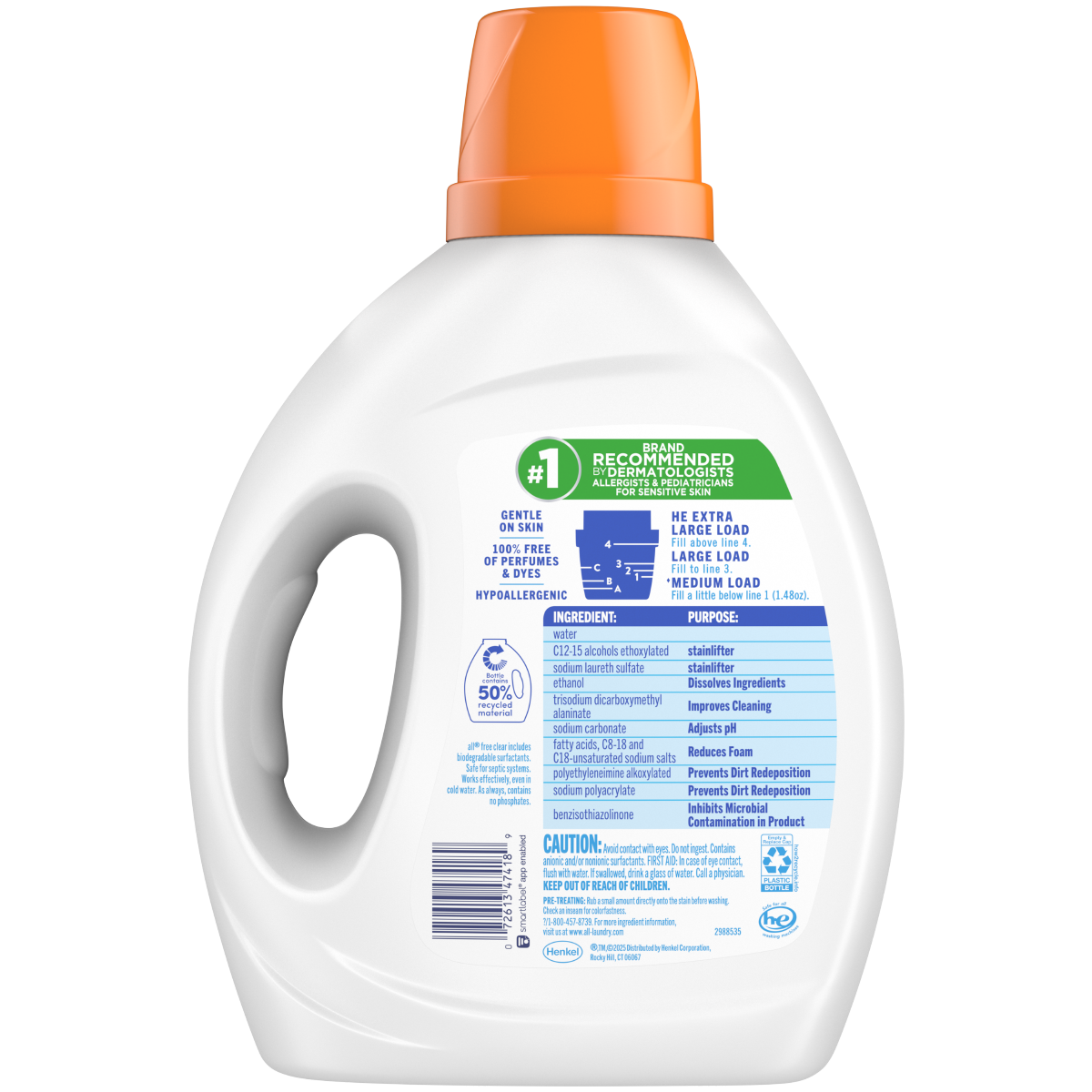 slide 2 of 2, All Advanced Oxi Free Clear Detergent 73 fl oz, 73 fl oz