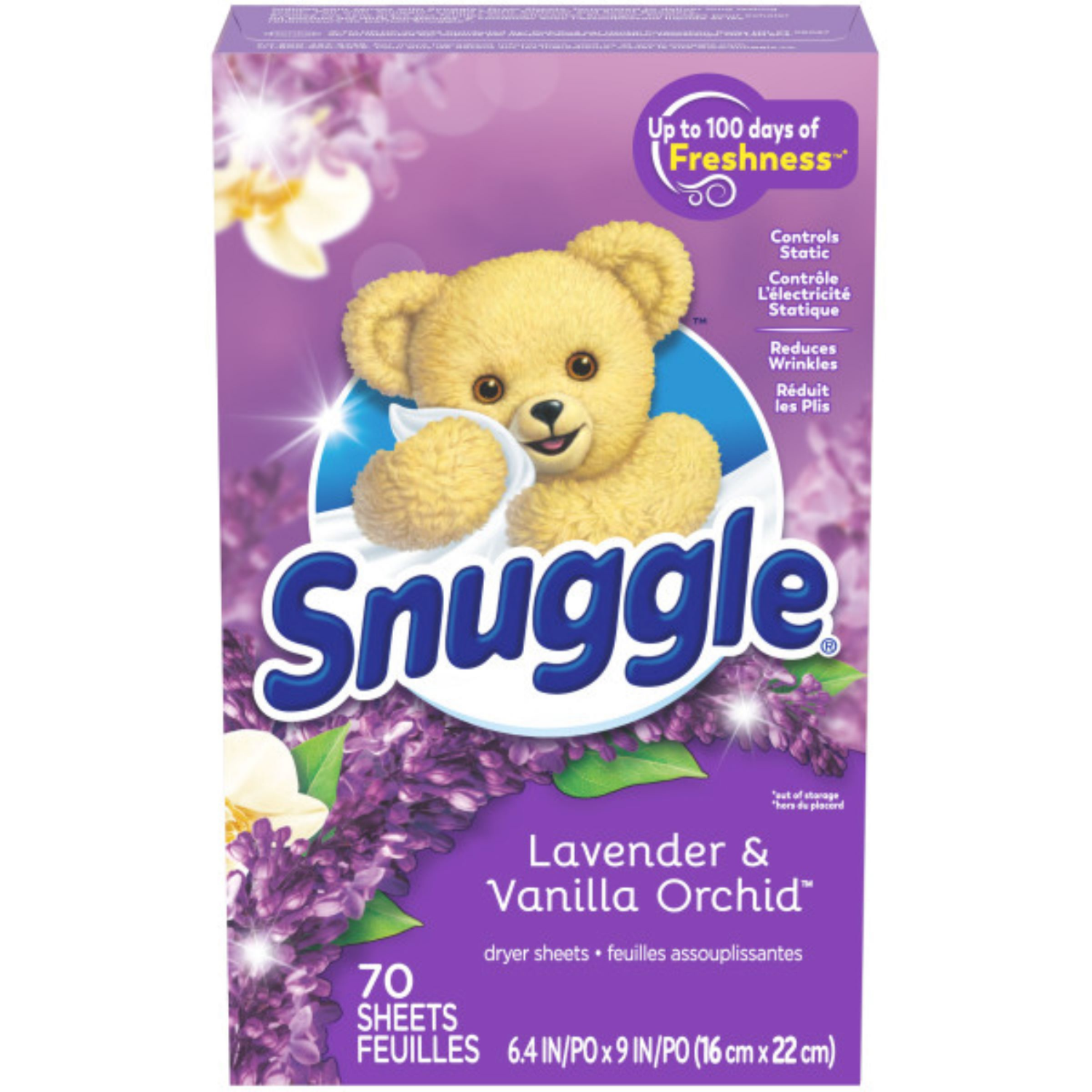 slide 2 of 2, Snuggle Soothing Comfort Lavender Breeze Dryer Sheets 80 Each, 80 ct