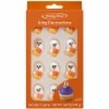 slide 1 of 1, Holiday Home Halloween Ghost Candy Corn Royal Icing Decorations, 1.69 oz
