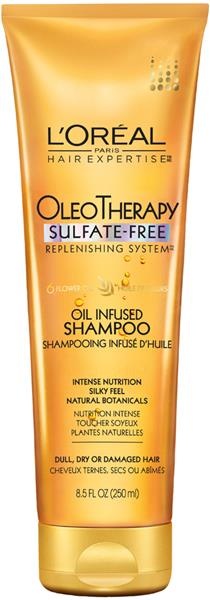 slide 1 of 1, L'Oréal Paris OleoTherapy Sulfate Free Oil Infused Shampoo, 8.5 oz