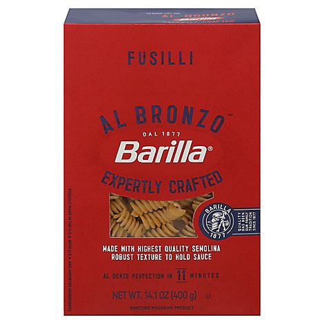 slide 1 of 1, Barilla Fusilli Al Bronzo 14.1oz Pasta Box - 14.1 OZ, 14.1 oz