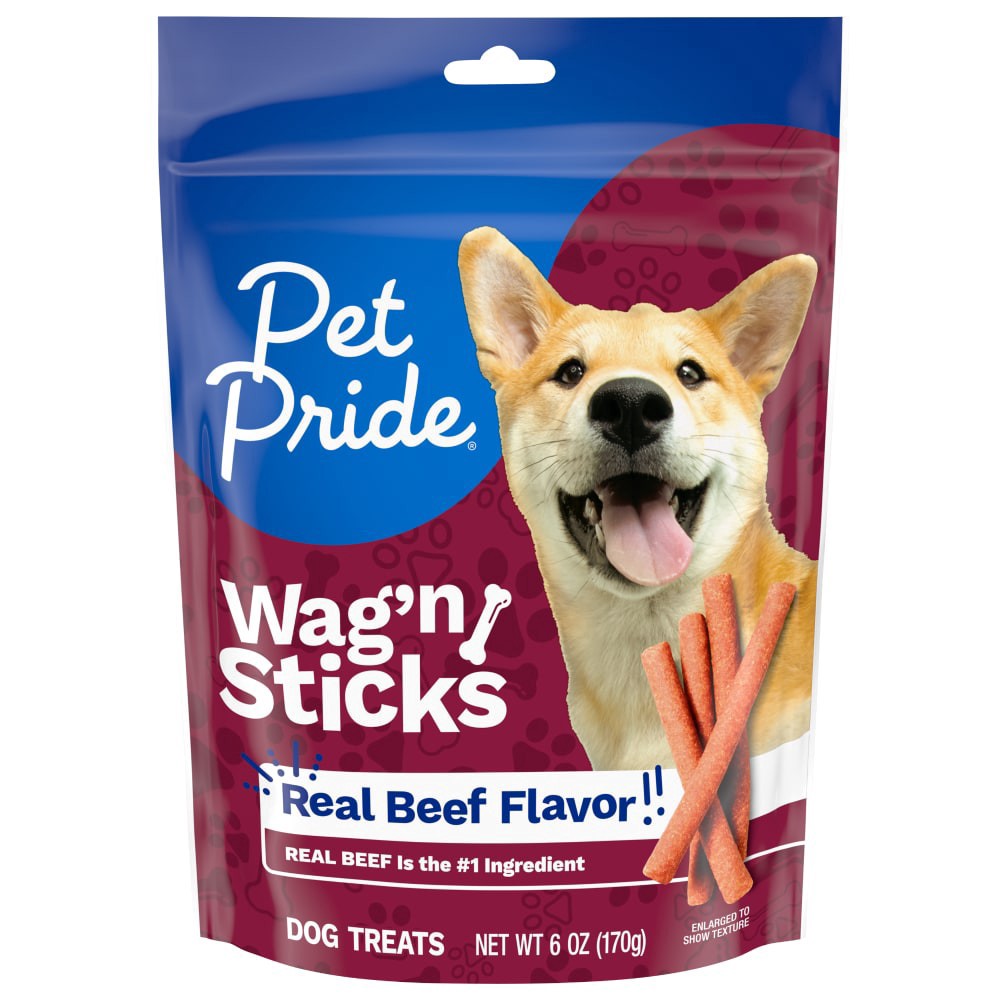 slide 2 of 4, Pet Pride Beef Flavored Jerky Sticks - Made With Real Beef, 6 oz