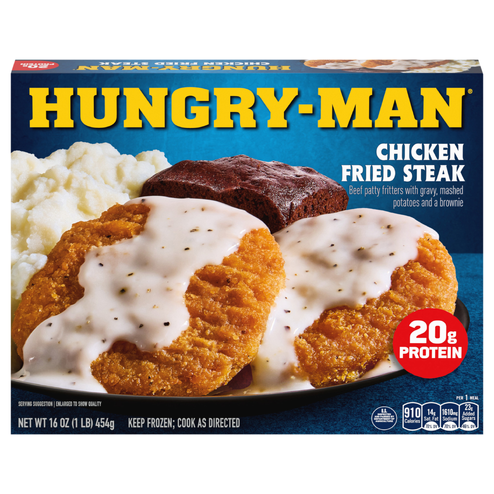 slide 1 of 1, Hungry Man Chicken Fried Steak, 16 oz