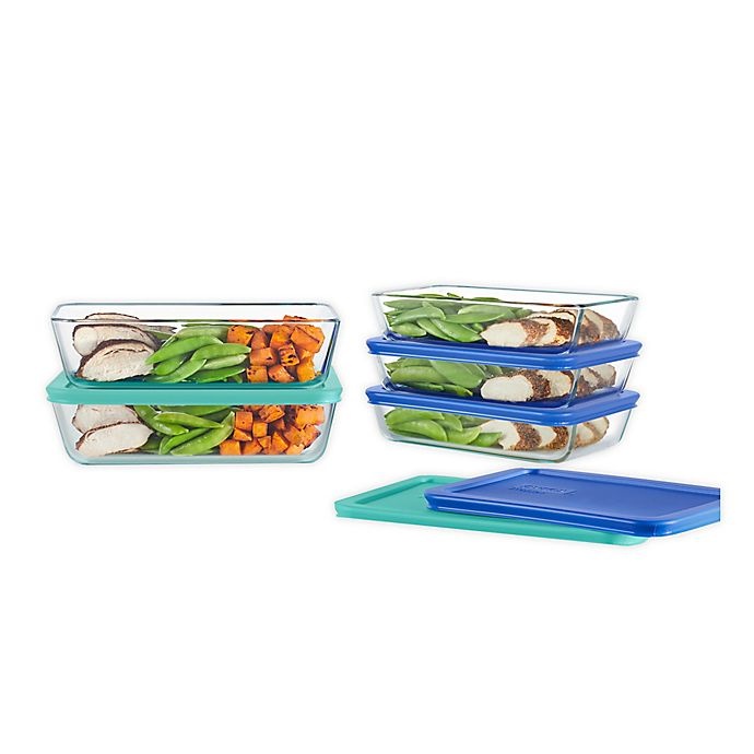 slide 1 of 3, Pyrex Meal Prep Set, 10 ct