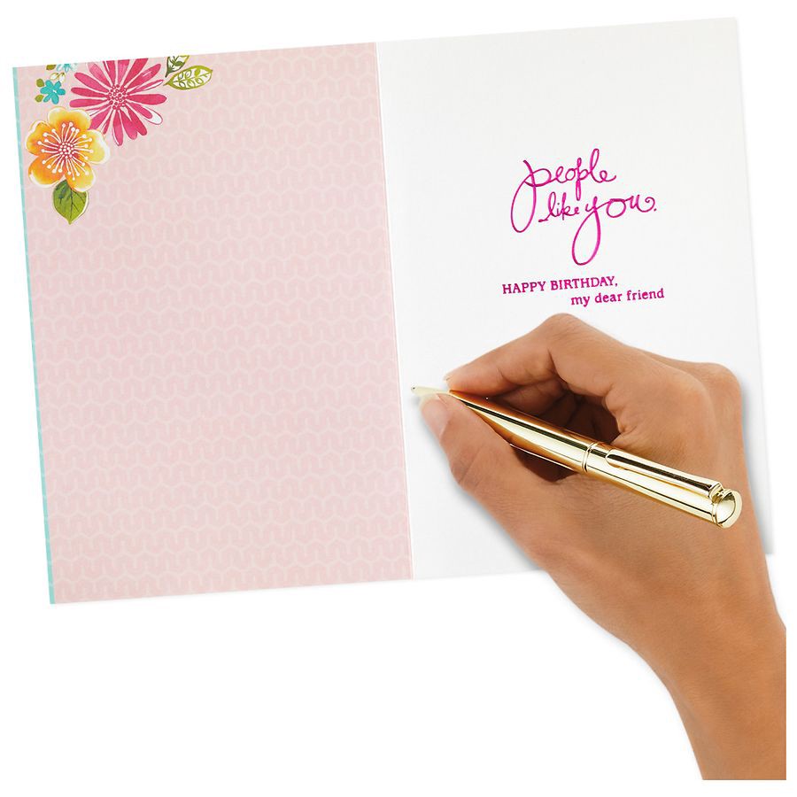 slide 3 of 5, Hallmark Birthday Card for Friend (You Hold a Special Place in My Life Flowers) E49, 1 ct