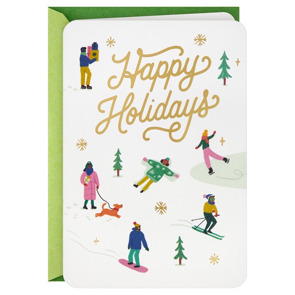 slide 1 of 1, Hallmark Holiday Card (Fun, Festive, Warm And Bright), 1 ct
