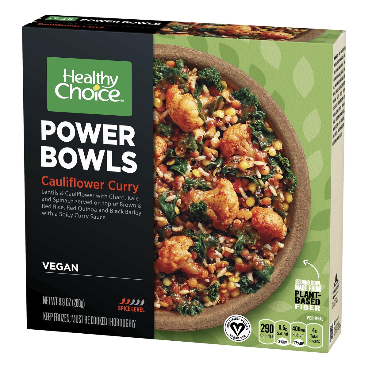 slide 4 of 8, Healthy Choice Cauliflower Curry Power Bowls, 9.9 oz