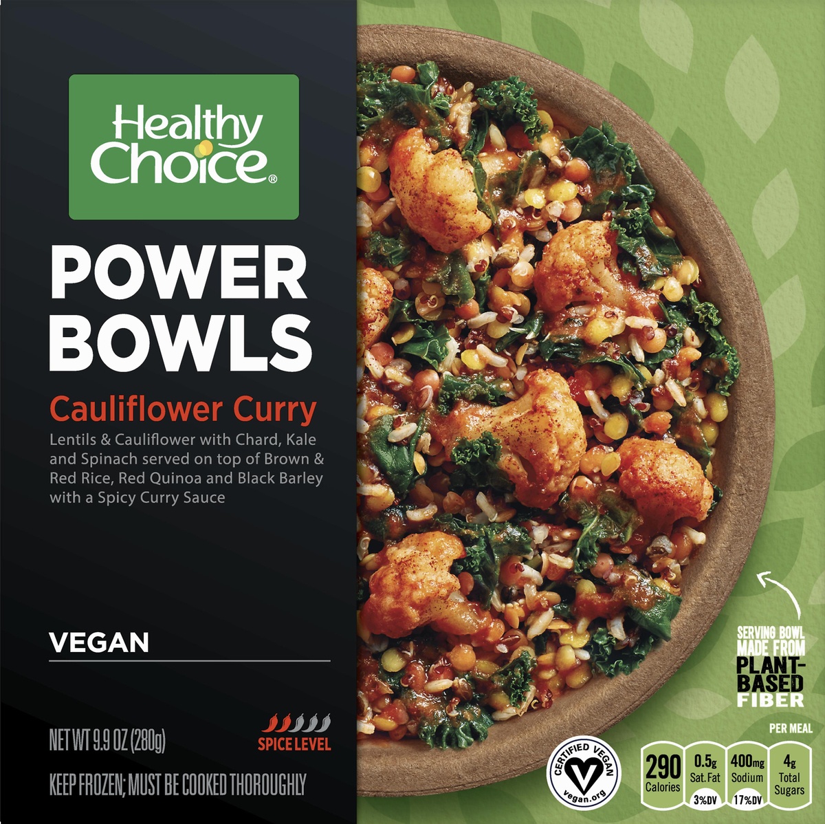 slide 7 of 8, Healthy Choice Cauliflower Curry Power Bowls, 9.9 oz