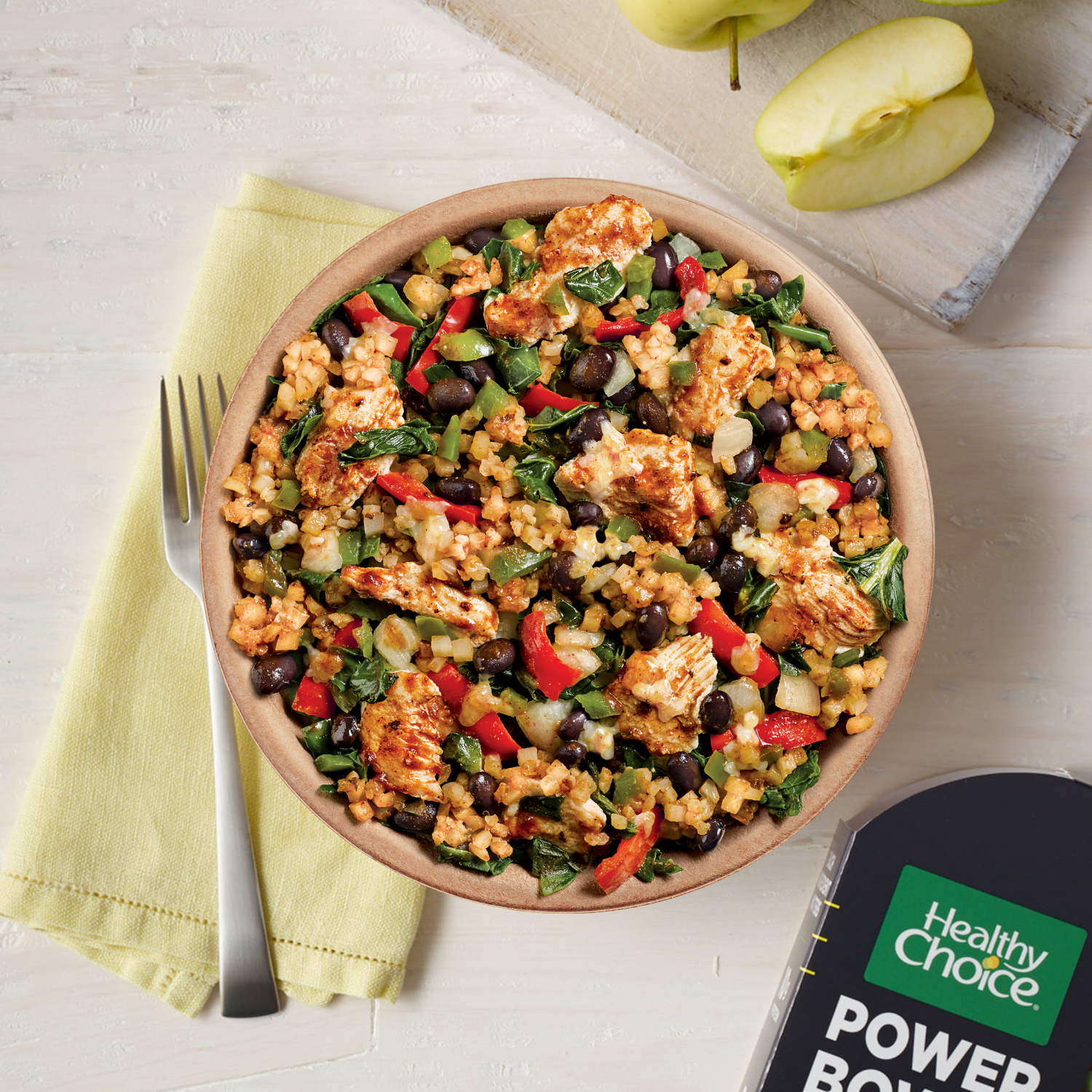 slide 6 of 6, Healthy Choice Power Bowls Spicy Black Beans, Chicken & Riced Cauliflower Frozen Meal, 9.25 oz., 9.75 oz
