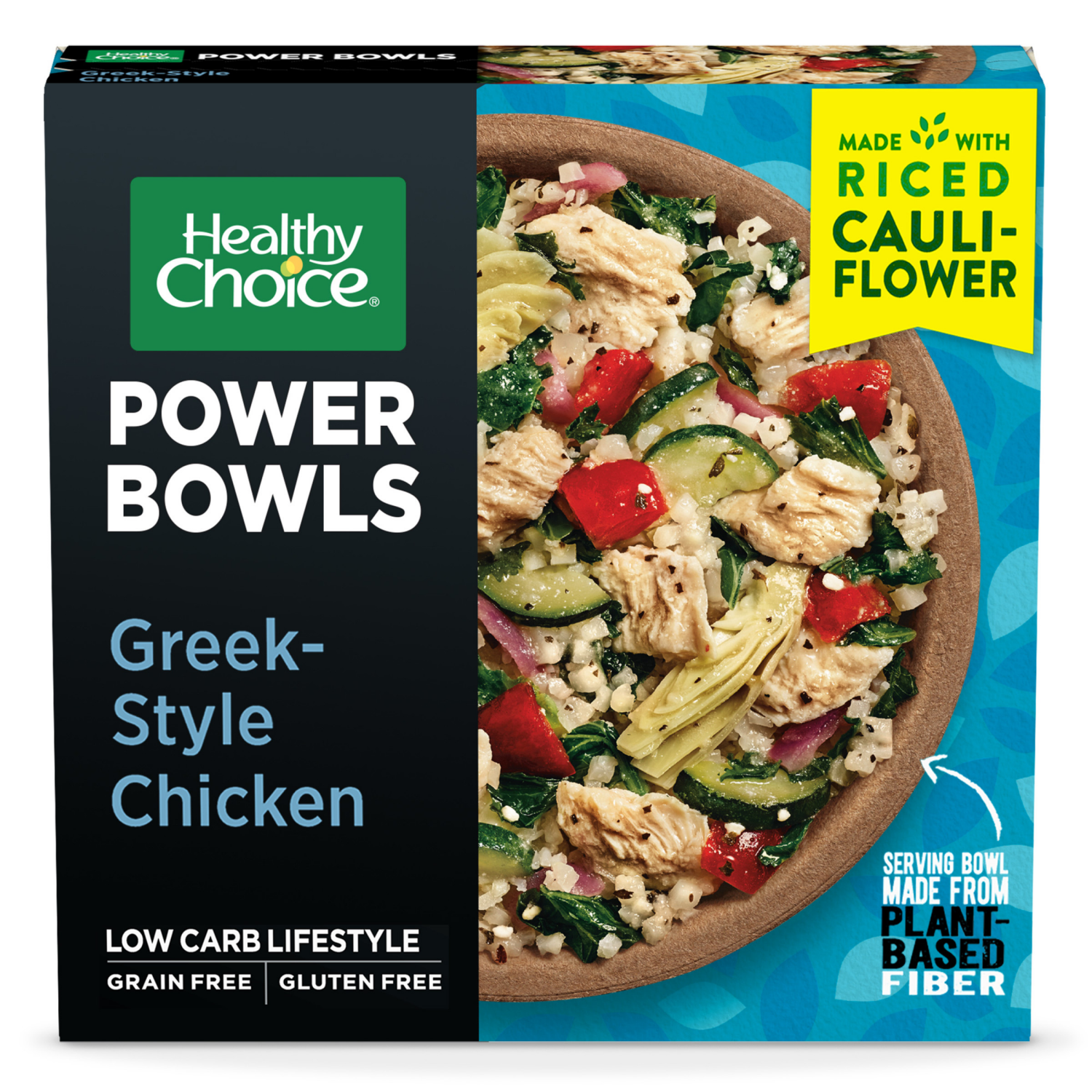 slide 1 of 7, Healthy Choice Greek-Style Chicken Power Bowls 9.5 oz, 9.5 oz