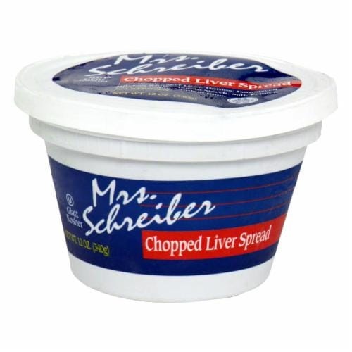 slide 1 of 1, Mrs. Schreiber Chopped Beef Liver Spread, 12 oz