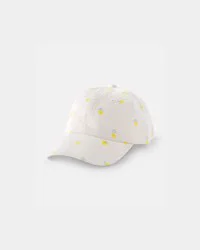 Carter's Girls Lemon Baseball Hat - White - Size 4-7