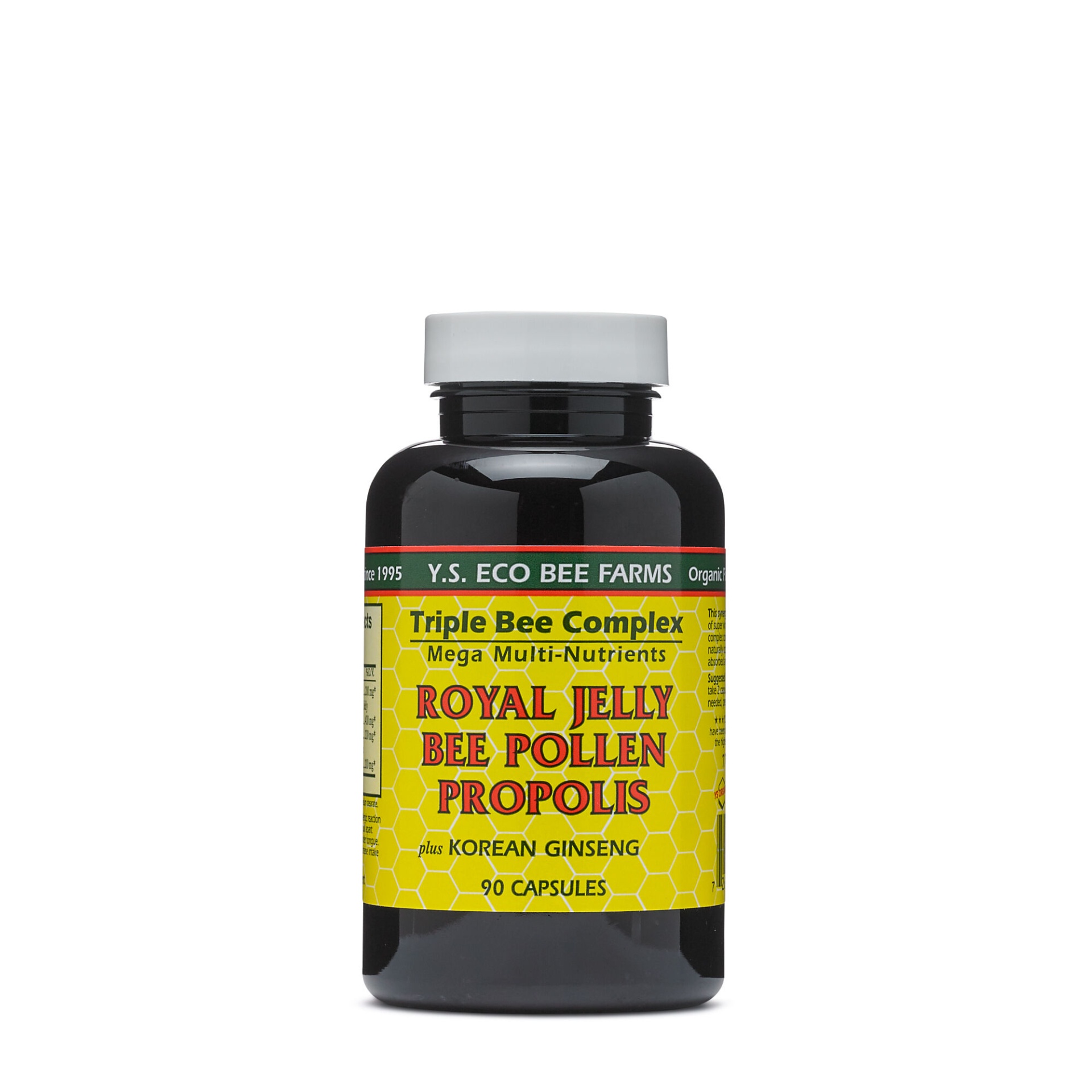 slide 1 of 1, Y.S. ORGANIC BEE FARMS Royal Jelly Bee Pollen Propolis, 90 ct