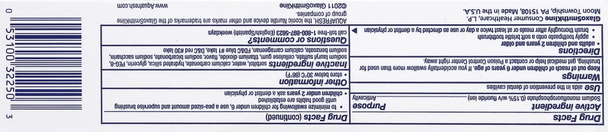 slide 2 of 7, Aquafresh Toothpaste 6.4 oz, 1 ct