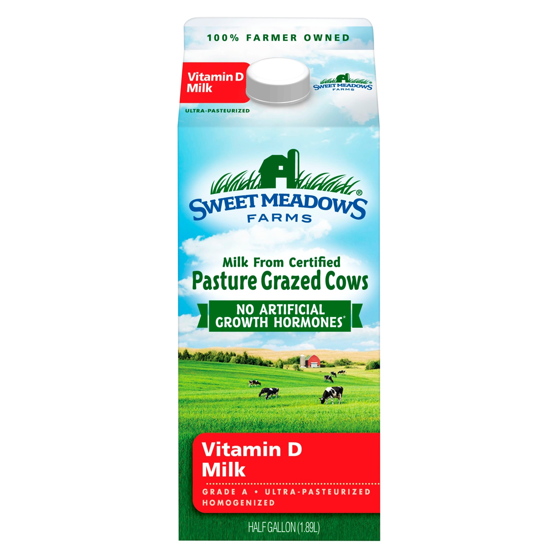 slide 1 of 1, Kemps Sweet Meadows Vitamin D Milk, 1/2 gal