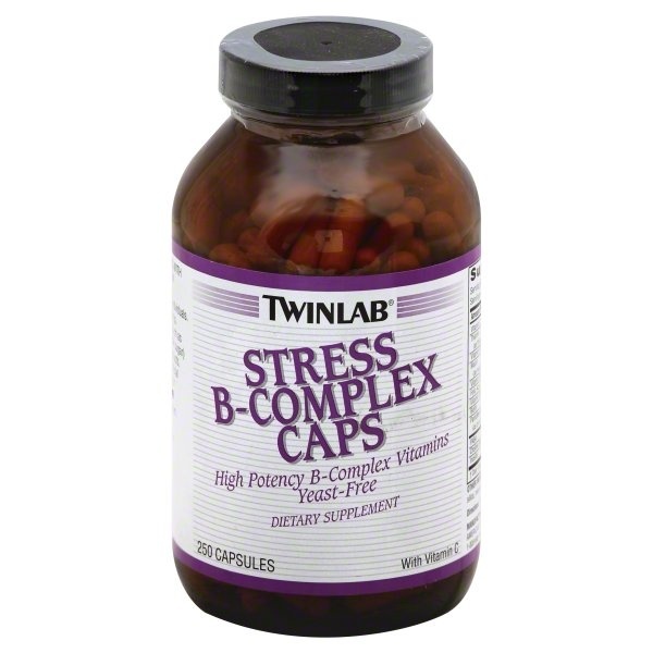 slide 1 of 1, Twinlab Stress B Complex With Vitamin C Capsules, 250 ct