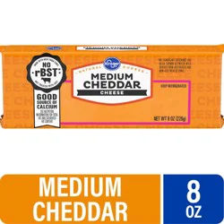 Kroger Medium Cheddar Cheese Bar - 8 oz