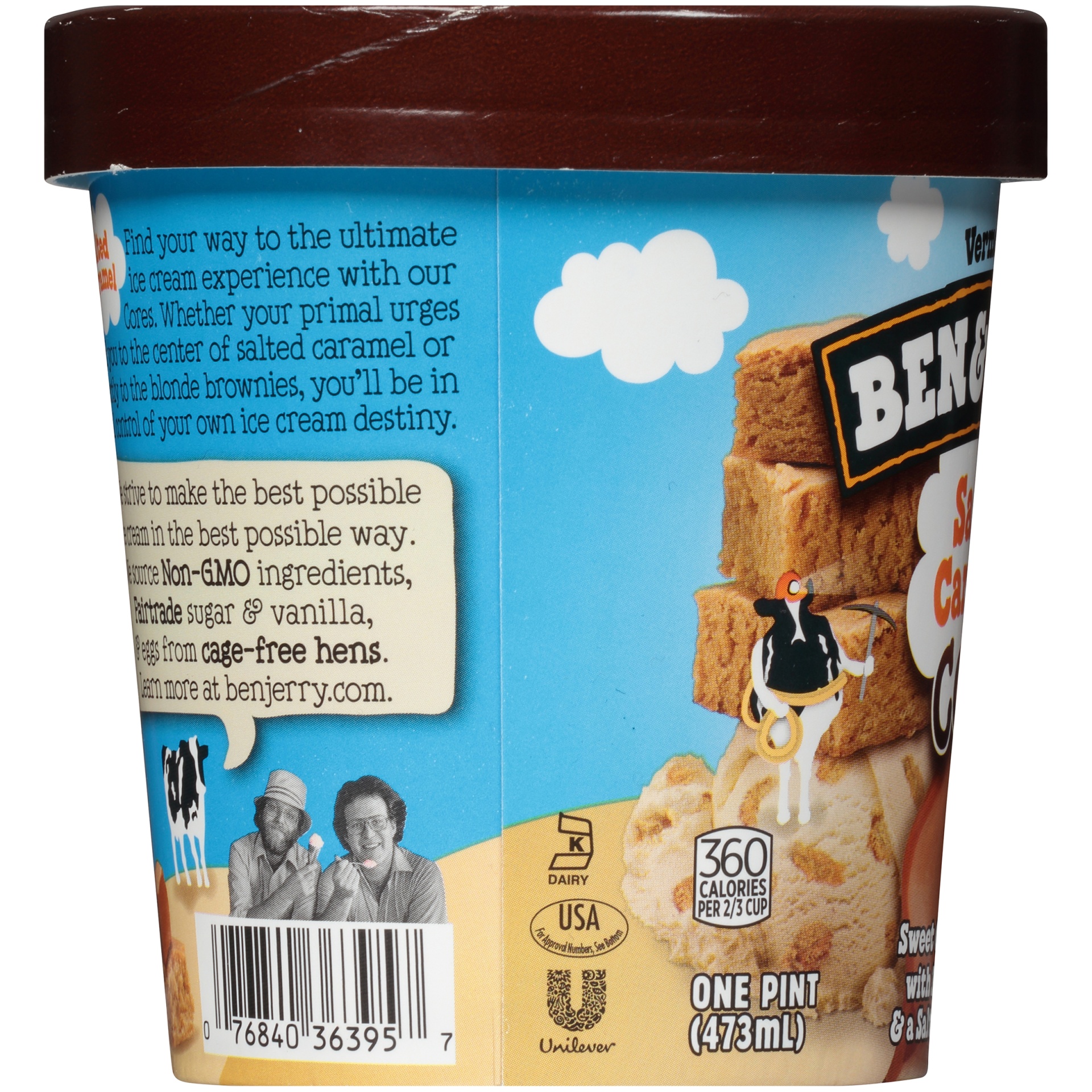 slide 6 of 6, Ben & Jerry's Ice Cream Salted Caramel Core, 16 oz, 16 oz