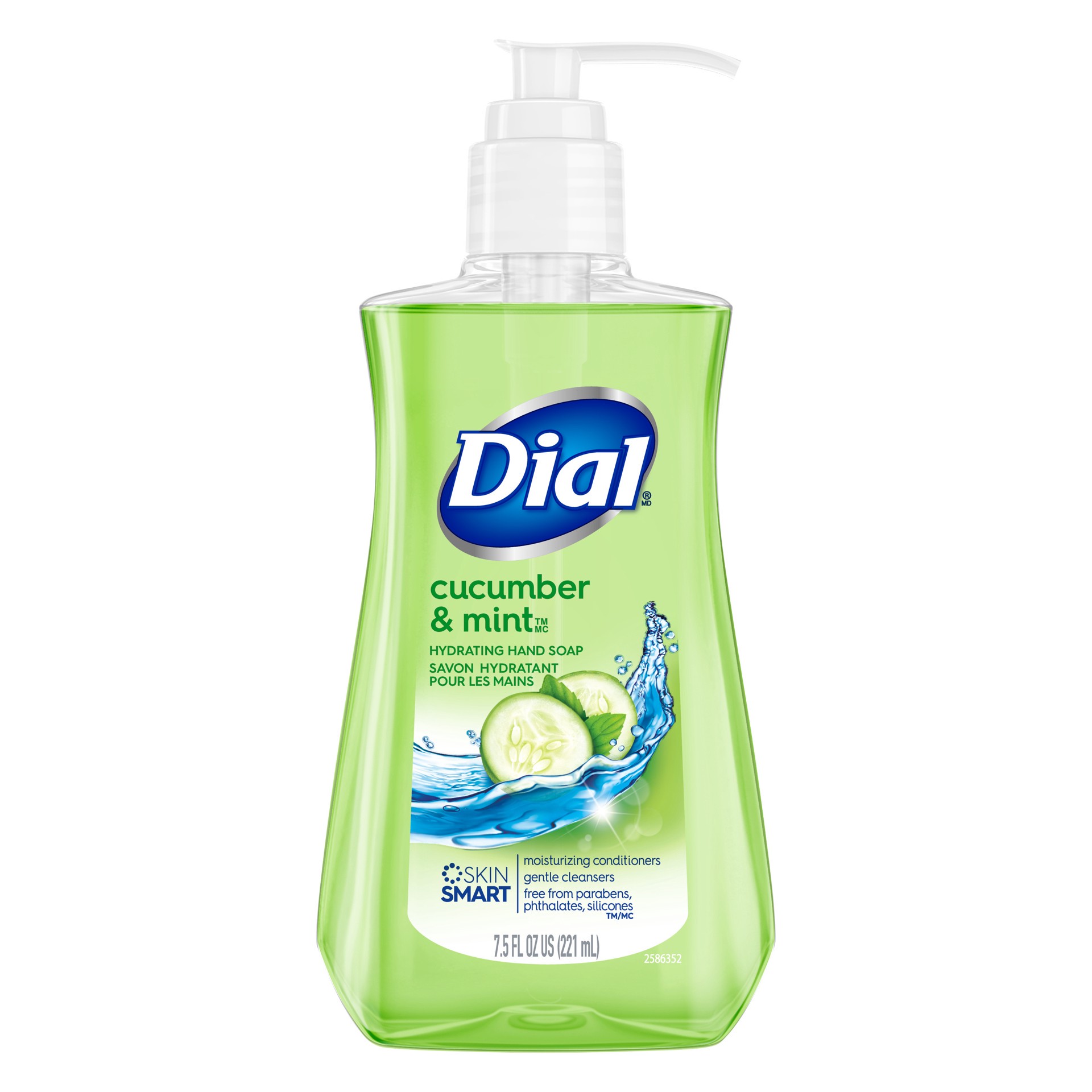 slide 3 of 5, Dial Liquid Hand Soap, Cucumber & Mint, 7.5 fl oz, 7.50 fl oz