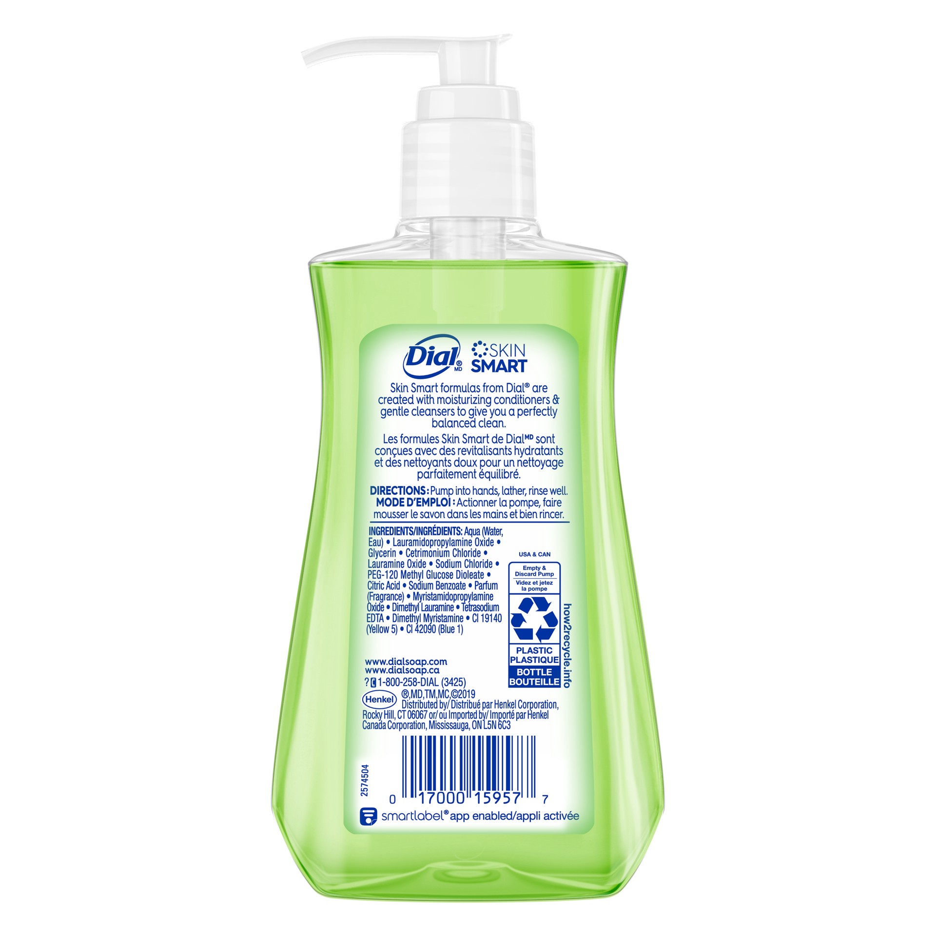 slide 1 of 5, Dial Liquid Hand Soap, Cucumber & Mint, 7.5 fl oz, 7.50 fl oz