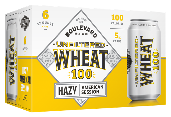 slide 1 of 1, Boulevard Unfiltered Wheat 100 6 Pack Cans, 12 oz