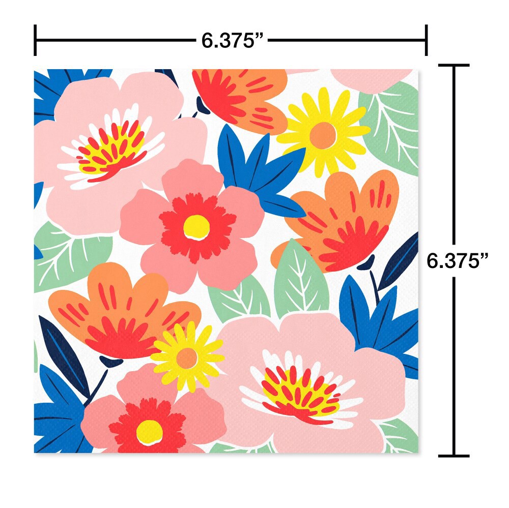 slide 3 of 3, American Greetings Lunch Napkins Colorful Flowers, 20 ct