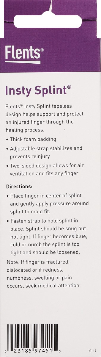 slide 6 of 9, Flents Insty Splint Two Sided Finger Splints M/L Combo 2 ea, 2 ct
