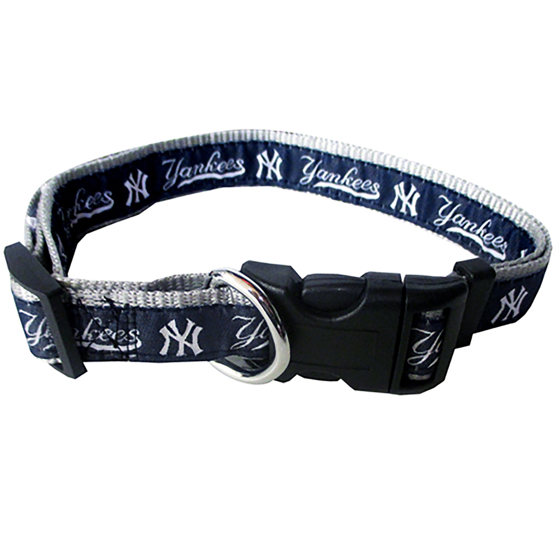 slide 1 of 1, Pets First New York Yankees Collar, MED