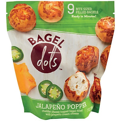 slide 1 of 1, Bagel Dots Jalapeno Popper, 9 ct