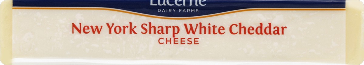 slide 4 of 6, Lucerne Dairy Farms Lucerne Cheese Chunk Cheddar White New York Sharp - 8 Oz, 8 oz