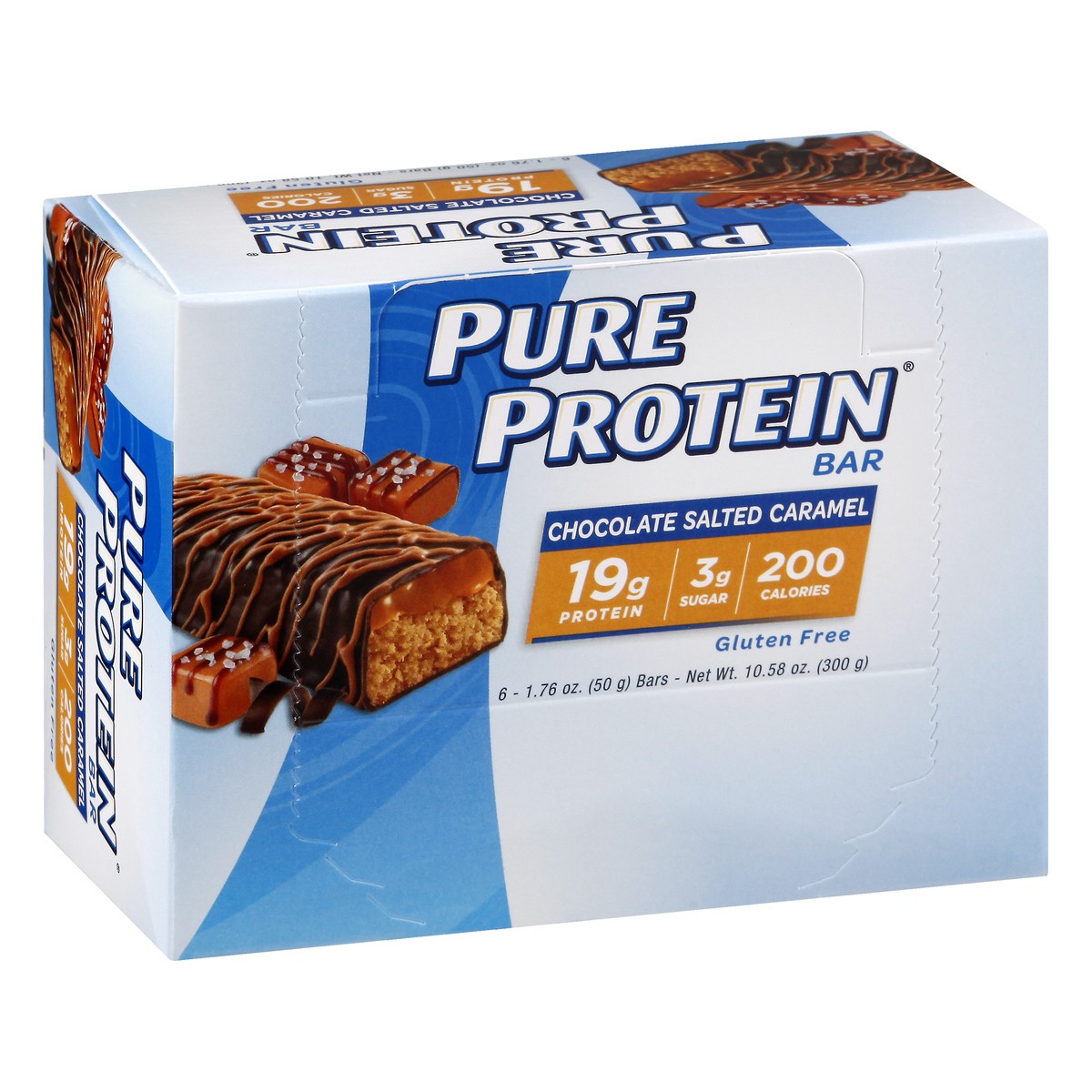 slide 2 of 9, Pure Protein Chocolate Salted Caramel Protein Bar 6 ea, 6 ct