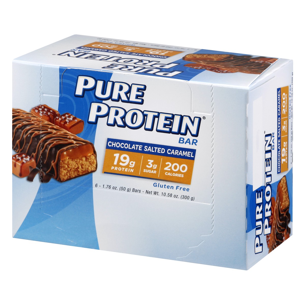 slide 3 of 9, Pure Protein Chocolate Salted Caramel Protein Bar 6 ea, 6 ct