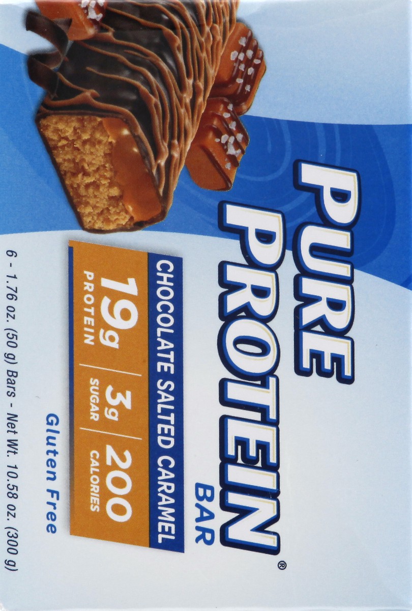 slide 7 of 9, Pure Protein Chocolate Salted Caramel Protein Bar 6 ea, 6 ct