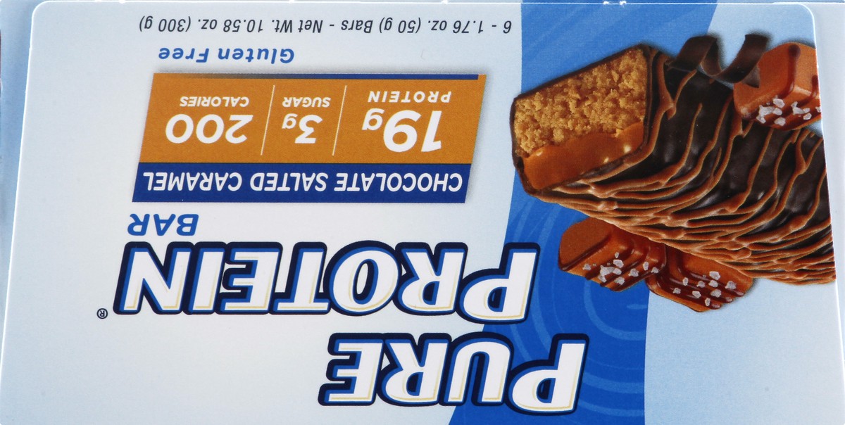 slide 9 of 9, Pure Protein Chocolate Salted Caramel Protein Bar 6 ea, 6 ct