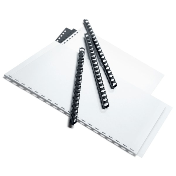 slide 1 of 1, Office Depot Brand 1/2'' Binding Combs, 90-Sheet Capacity, Black, Pack Of 25, 25 ct