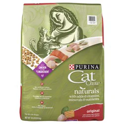 Purina Cat Chow Naturals With Added Vitamins, Minerals and Nutrients Dry Cat Food, Naturals Original - 18 lb. Bag